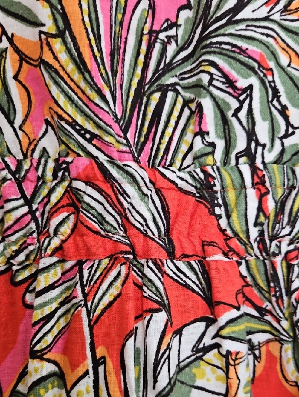 BN Tropical Print Linen Dress - Picture 8 of 9